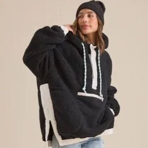 Altar'd State Black Sherpa Hoodie